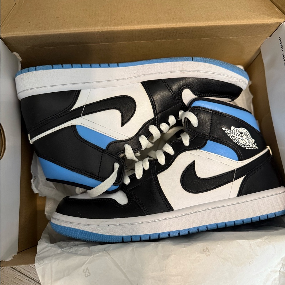 Air Jordan Black and Blue Sneakers